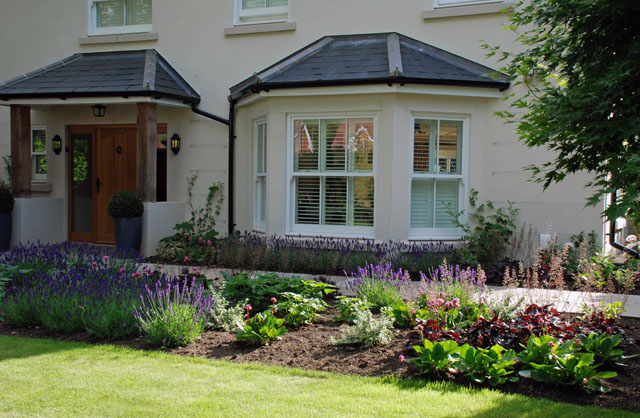 Planting at front Osxhott Garden Design Lisa Cox Luxury Garden House Design 2015