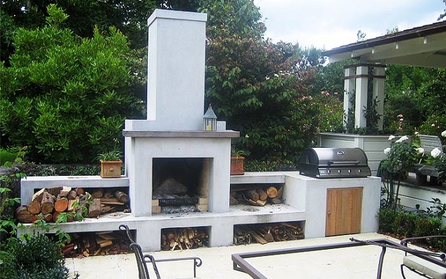 Wood burning stove Lisa Cox Garden Designs Blog