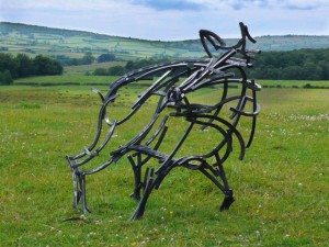 Fabulous metal garden sculpture by Andrew Kay | Lisa Cox Garden Designs ...