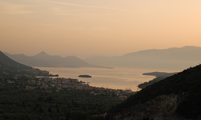 View of Nydri Lefkada Lisa Cox Garden Designs