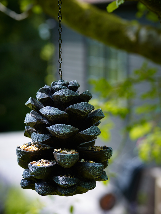 Pine cone bird feeder from cox and cox