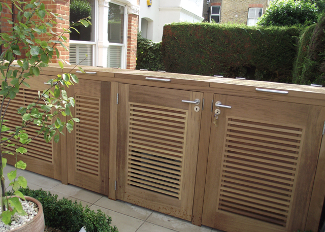 secure bike storage front garden