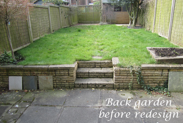 Reigate back garden before redesign Lisa Cox Designs