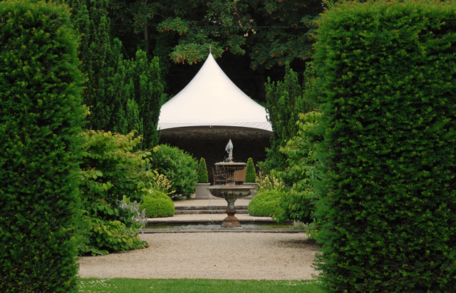 Looking into the White garden at Loseley Park Lisa Cox Designs