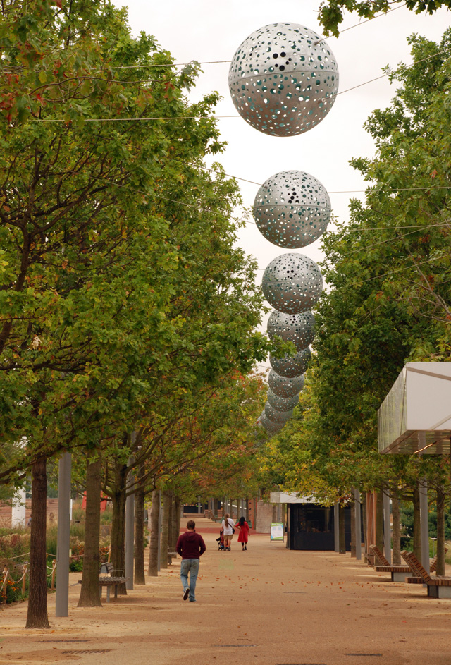 Queen Elizabeth Olympic Park walkway Lisa Cox Garden Designs