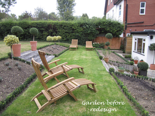 Redhill garden before redesign Lisa Cox Designs