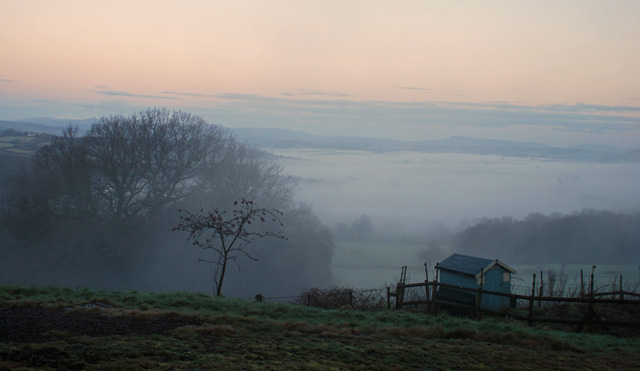 Misty morning in the Welsh Hills Lisa Cox Garden Designs