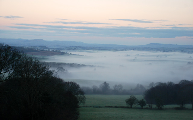 Misty valley in Welsh Hills Lisa Cox Garden Designs