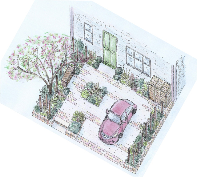 RHS Cardiff Flower Show 2015 - Victoria Park Mazda A Front Garden by Lisa Cox Designs