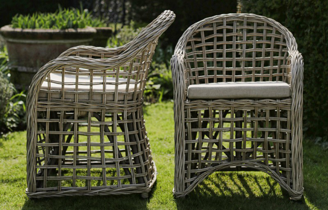 Carlos rattan chairs by Oxenwood outdoor furniture