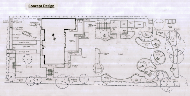 Concept Design for large family garden Lisa Cox Designs