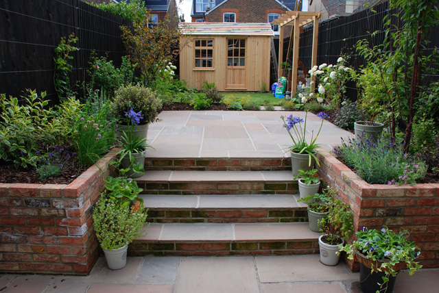 Back garden Reigate almost finished Lisa Cox Designs