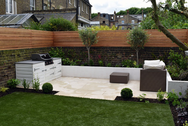 Built-in BBQ Hammersmith Garden Lisa Cox Designs